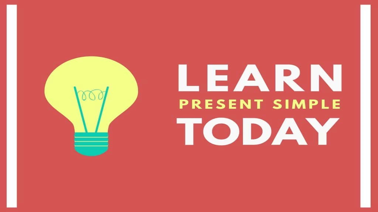 صورة امثلة عن قاعدة present simple