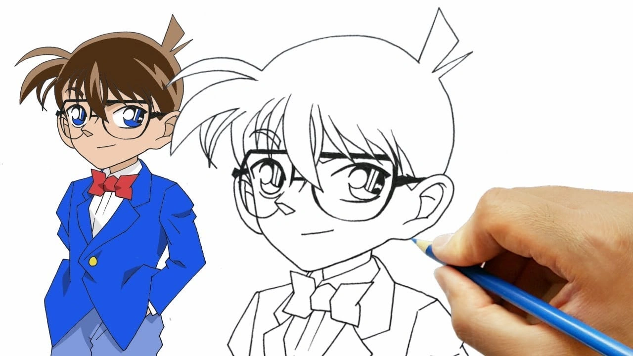 صورة رسومات تلوين المحقق كونان