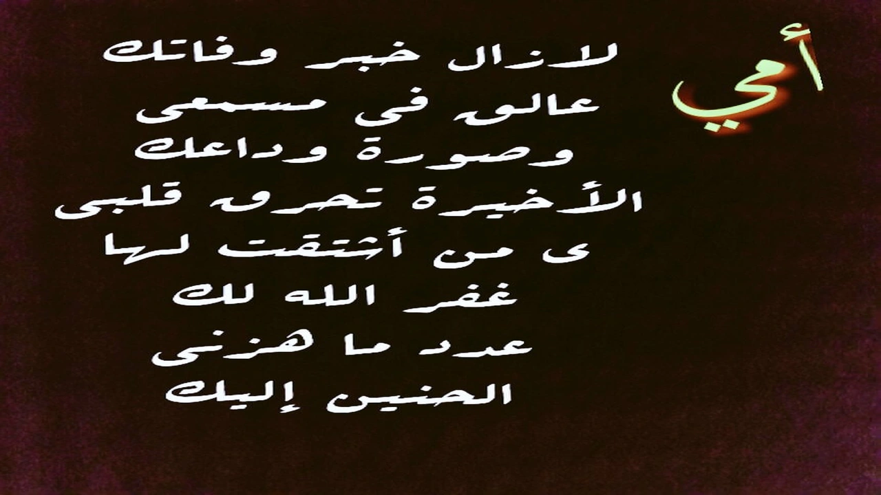 صورة في مثل هذا اليوم فقدت أمي