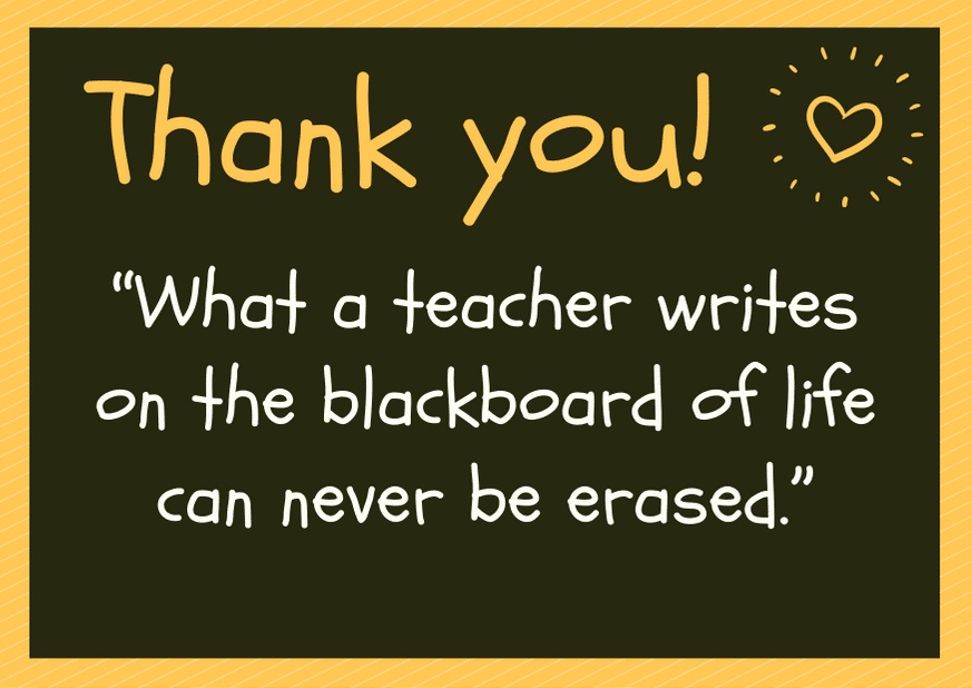 Thank you teacher quotes