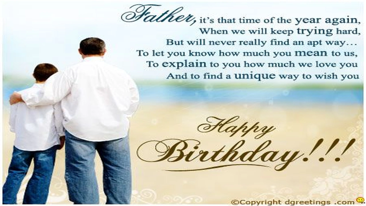 صورة birthday messages for dad