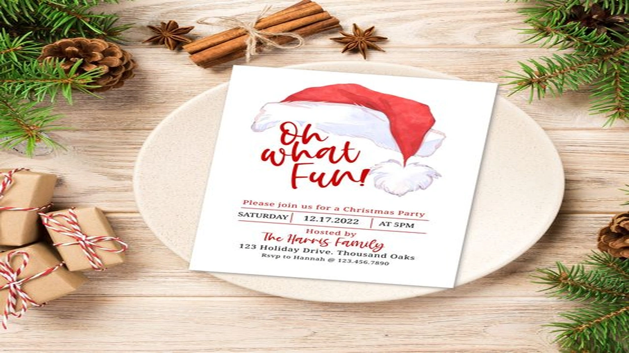 صورة christmas party invitation message
