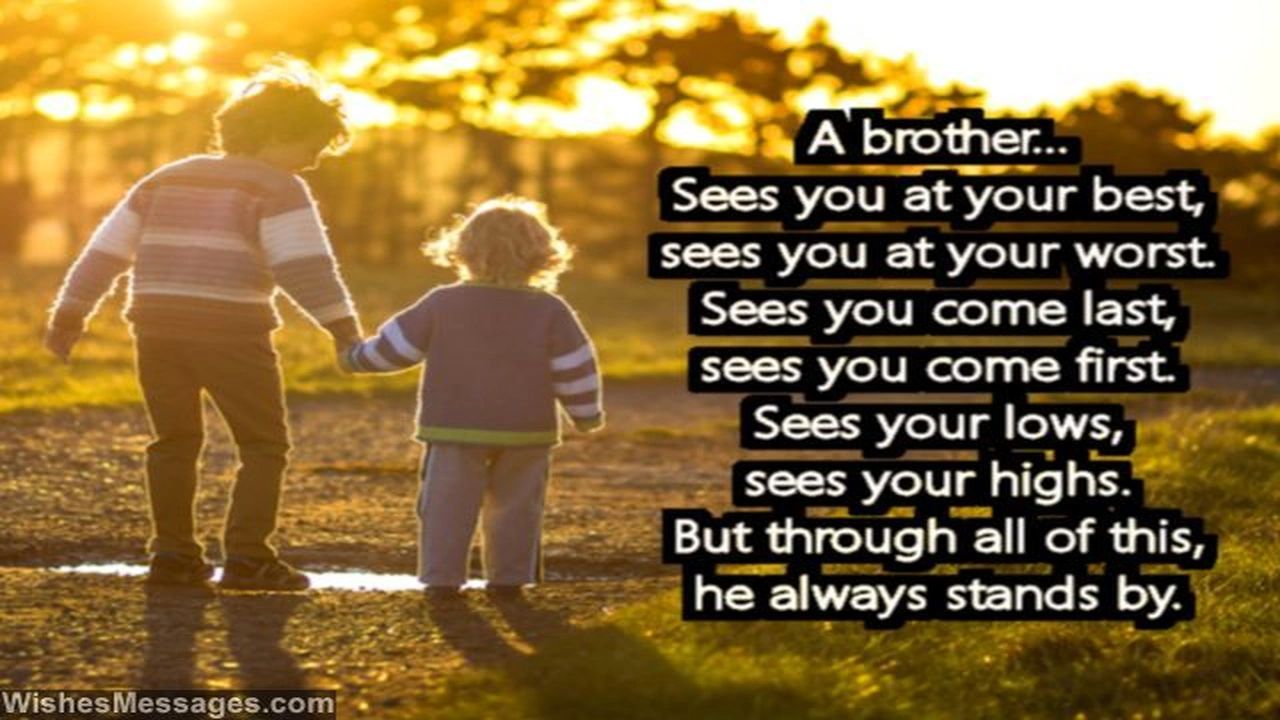 صورة heart touching message for brother