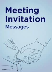 invitation message for meeting