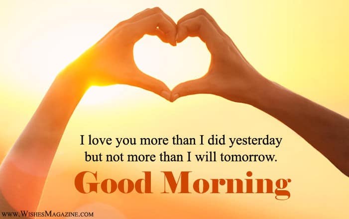 love messages for him to say good morning