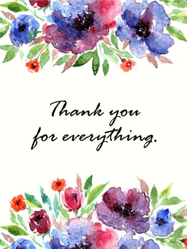 thank you for everything quotes