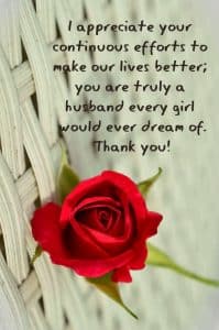 thank you quotes for husband