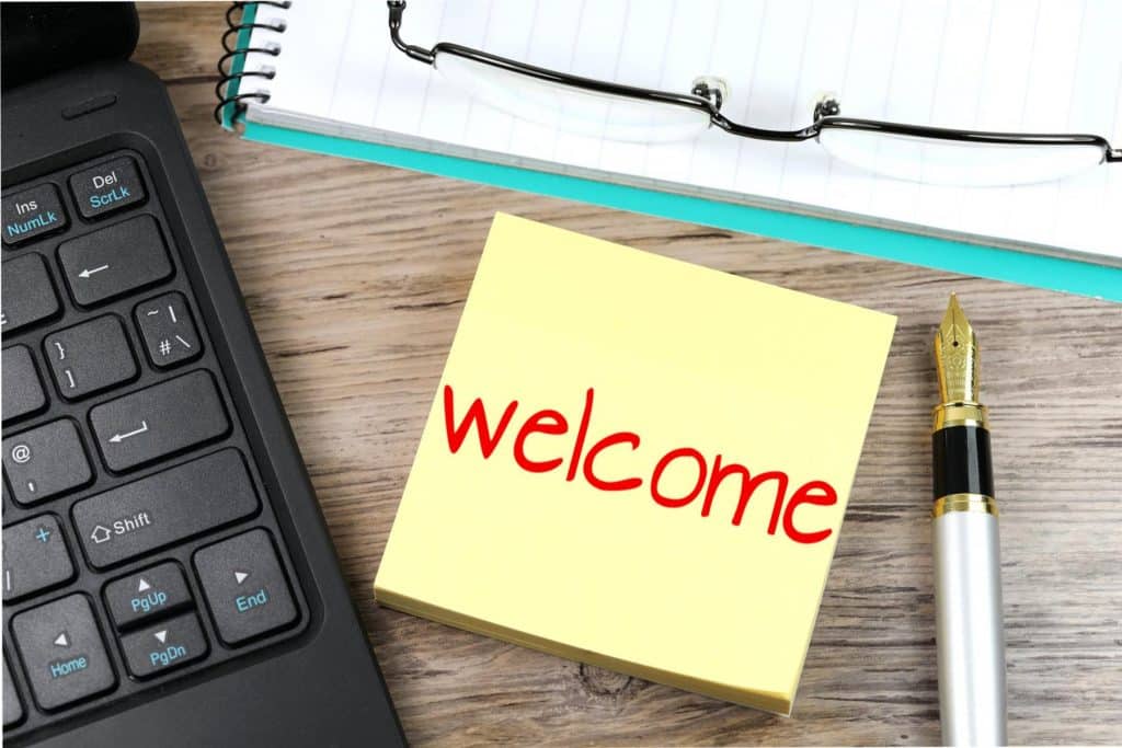 welcome message for customers
