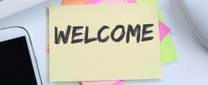 welcome message for customers