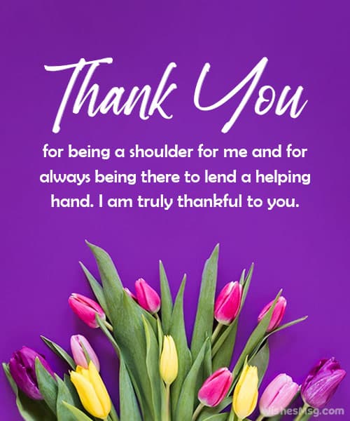 words of appreciation to someone who helped you