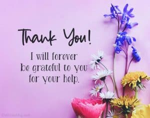 words of appreciation to someone who helped you