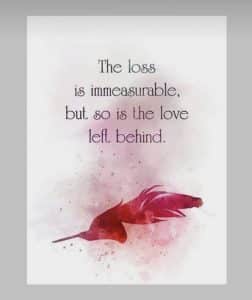 words of comfort for loss