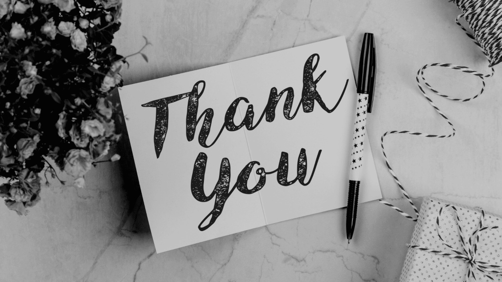 words of thanks and appreciation