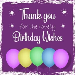 words of thanks for birthday wishes