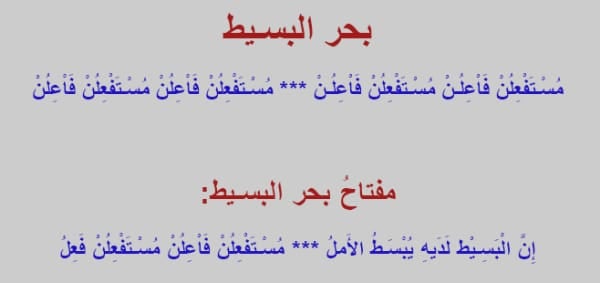 ابيات شعر عن بحر البسيط