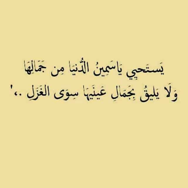 ابيات شعر عن جمال الوجه