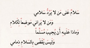 ابيات شعر عن عدم الرد