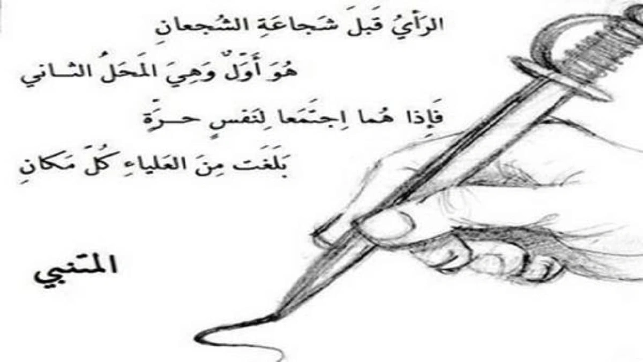 صورة ابيات شعر للمتنبي عن الأخلاق