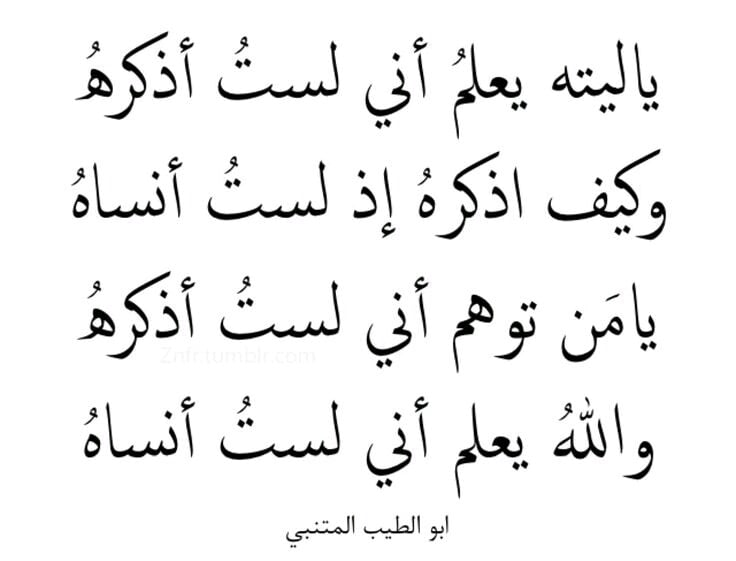 ابيات شعرية عن الحبيب