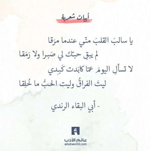 اجمل ابيات شعر عن الحب