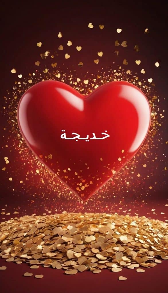 اسم خديجة في قلب