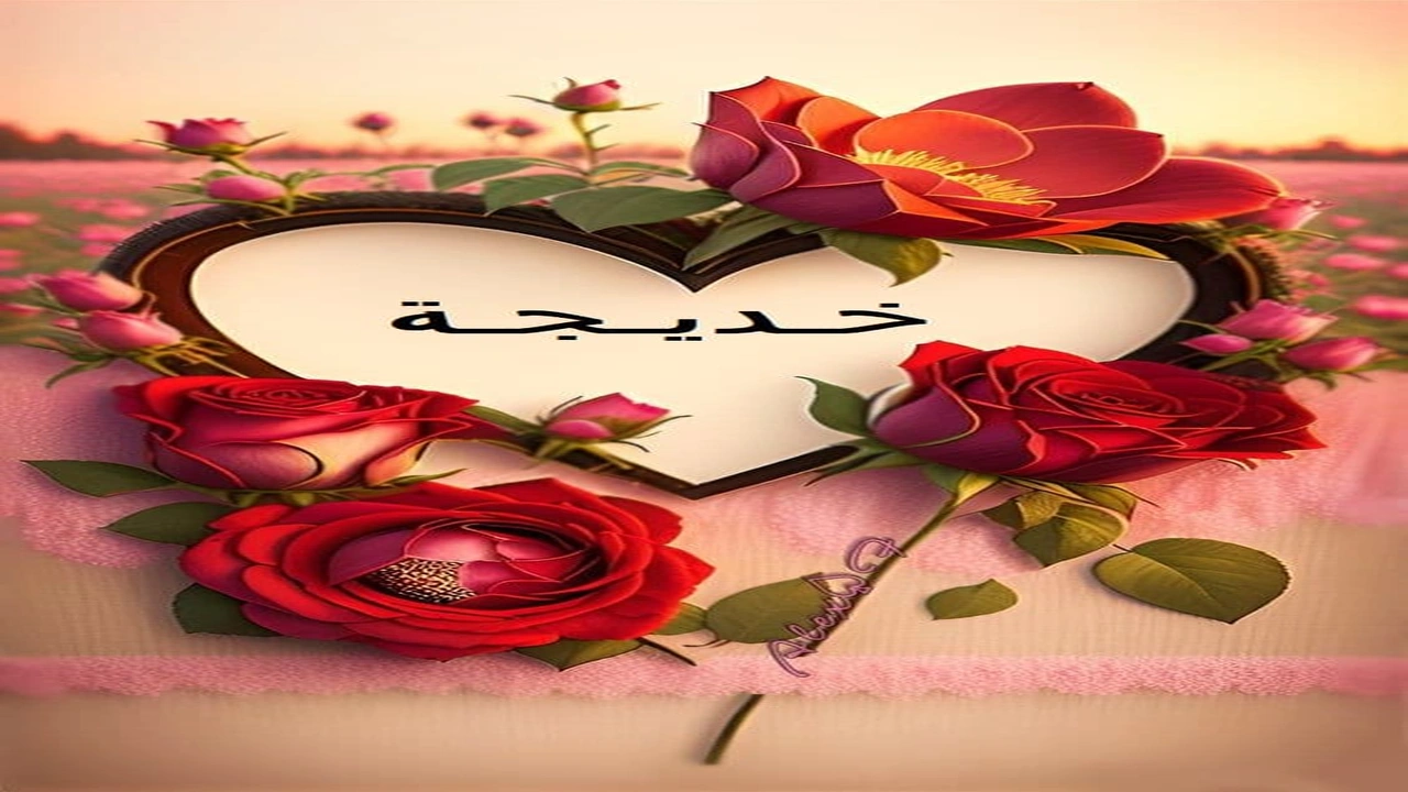 صورة اسم خديجة في قلب