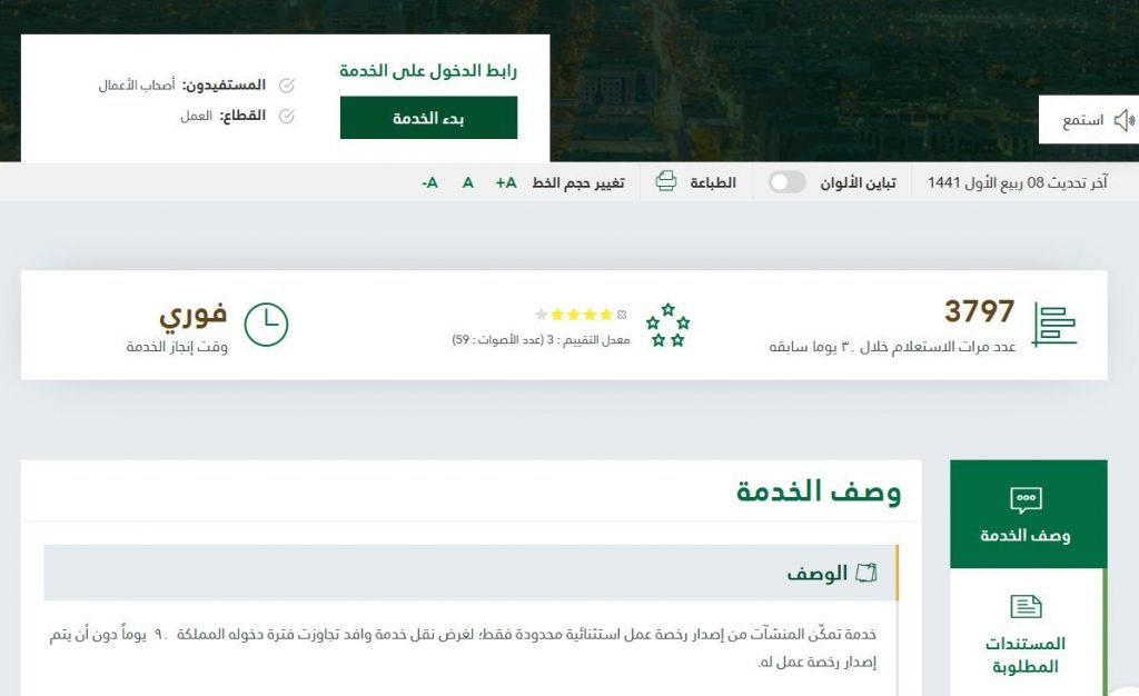 الاستعلام عن نطاق المؤسسة برقم الهوية