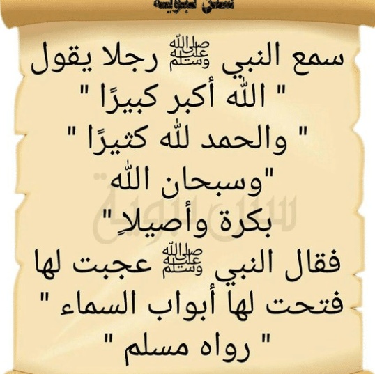 الله اكبر كبيرا والحمدلله كثيرا وسبحان الله بكرة واصيلا 