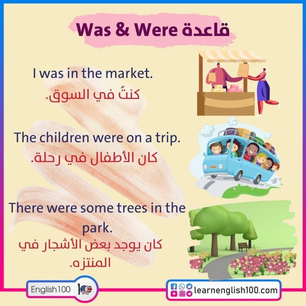 امثلة على قاعدة was were