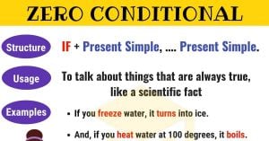 امثلة على قاعدة zero conditional