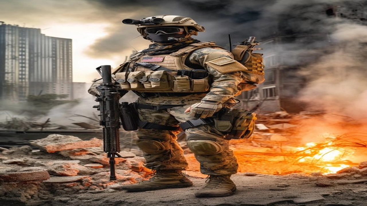 صورة تعبير كتابي عن مهنة العسكري