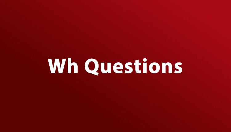 تكوين سؤال wh في المضارع البسيط