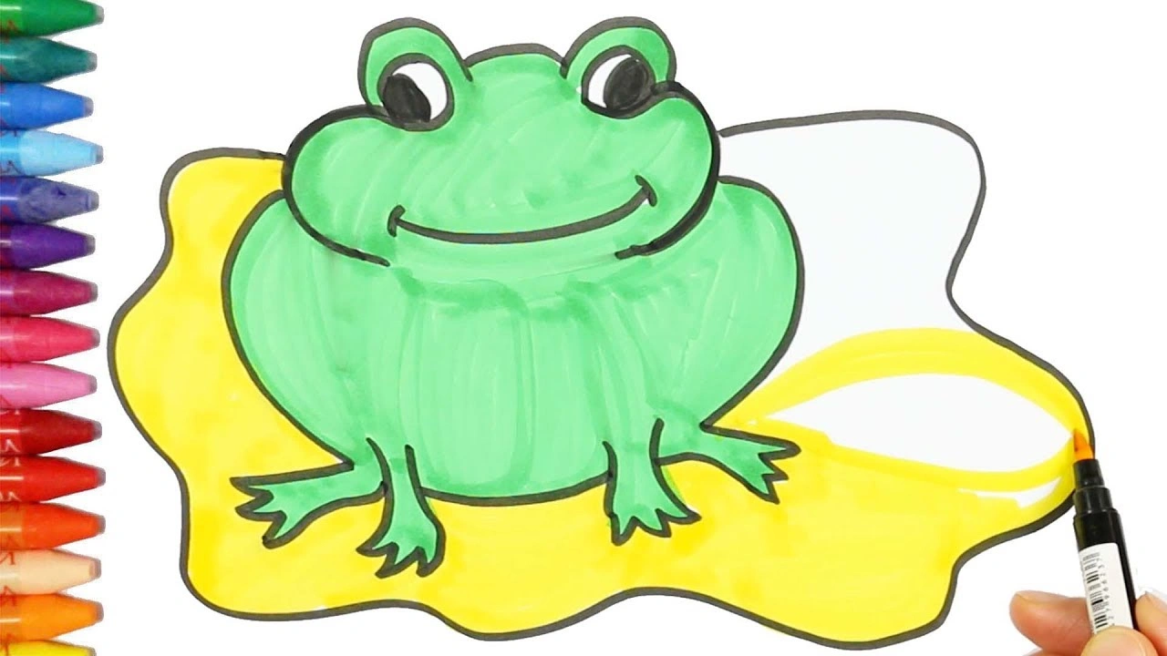 صورة تلوين رسومات ضفدع