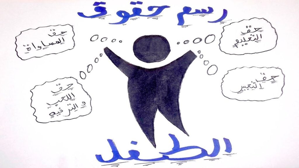 تلوين رسومات عن حقوق الطفل
