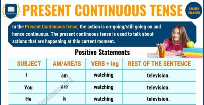 جمل عن present continuous