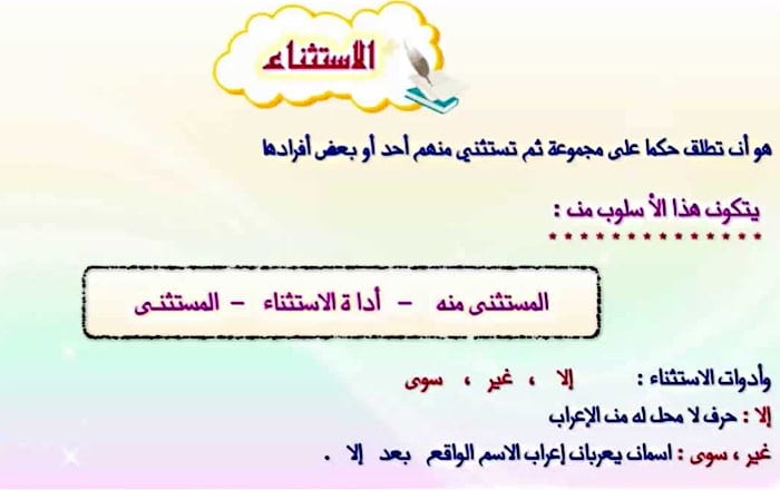 جمل فيها كلمة غير