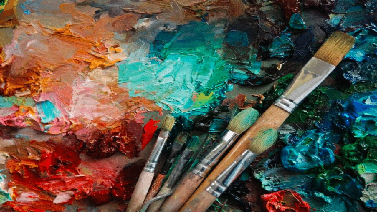 صورة خطوات الرسم بألوان الغواش