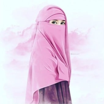 خلفيات بنات منتقبات