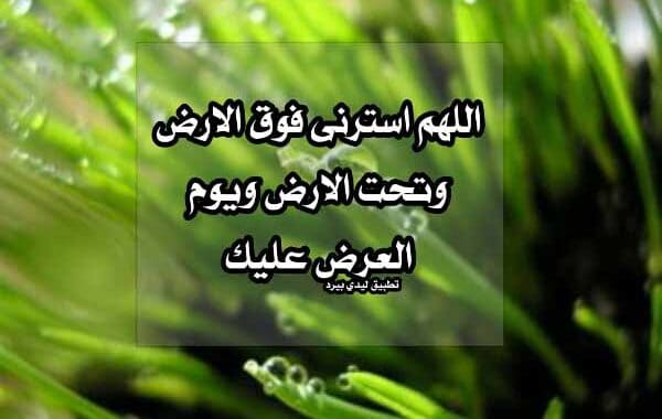 دعاء الستر من كلام الناس