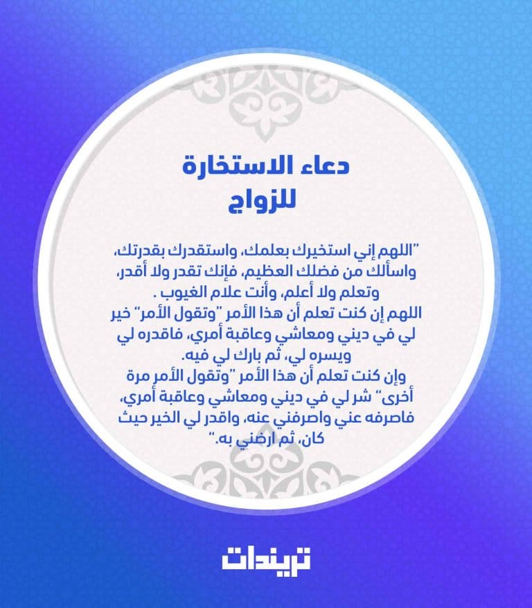 دعاء صلاة الاستخارة
