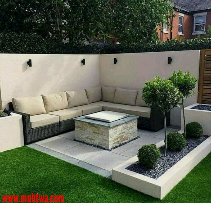 ديكورات حدائق منزلية صغيرة وبسيطة