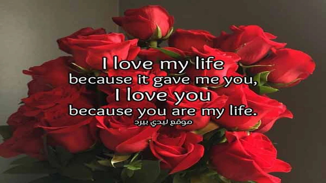 صورة رسائل حب باللغه الانجليزيه مترجمه بالعربي