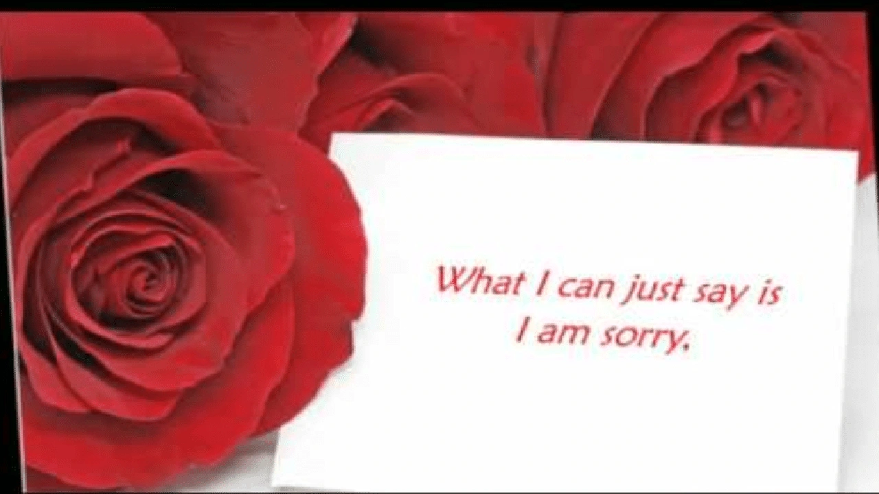 صورة رسالة اعتذار لحبيبتي بالانجليزي