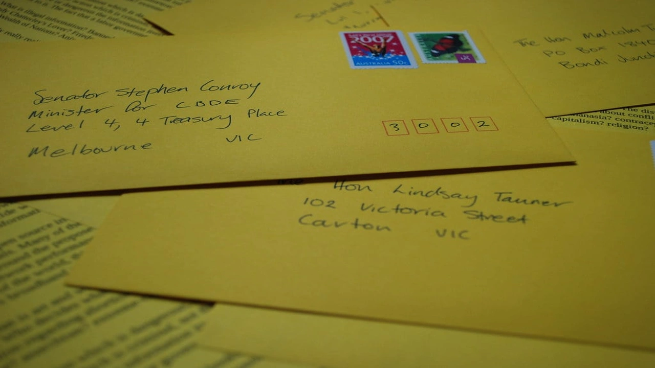 صورة رسالة بالفرنسية إلي المدير