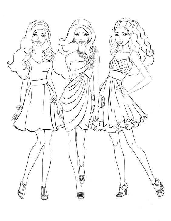 رسومات اطفال للتلوين للبنات