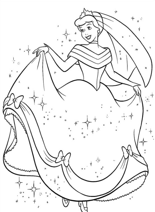 رسومات تلوين اميرات ديزني