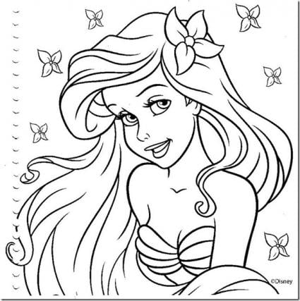 رسومات تلوين اميرات ديزني