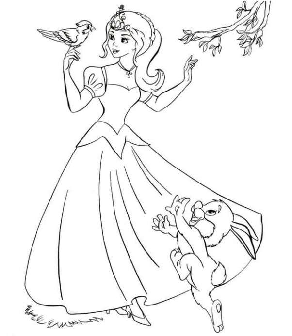 رسومات تلوين اميرات ديزني