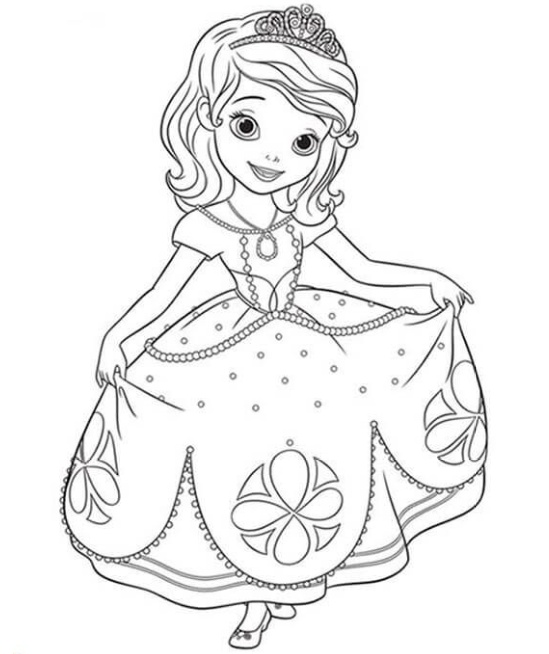 رسومات تلوين اميرات ديزني