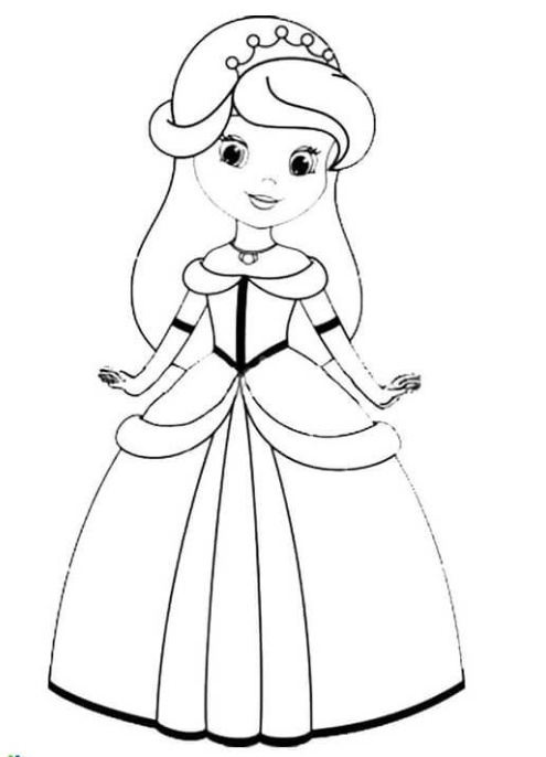 رسومات تلوين اميرات ديزني